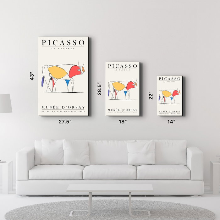 Wallity Pintura Decorativa de Vidrio Templado Multicolor 35 x 55 cm